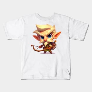 Elf Ranger Illustration Kids T-Shirt